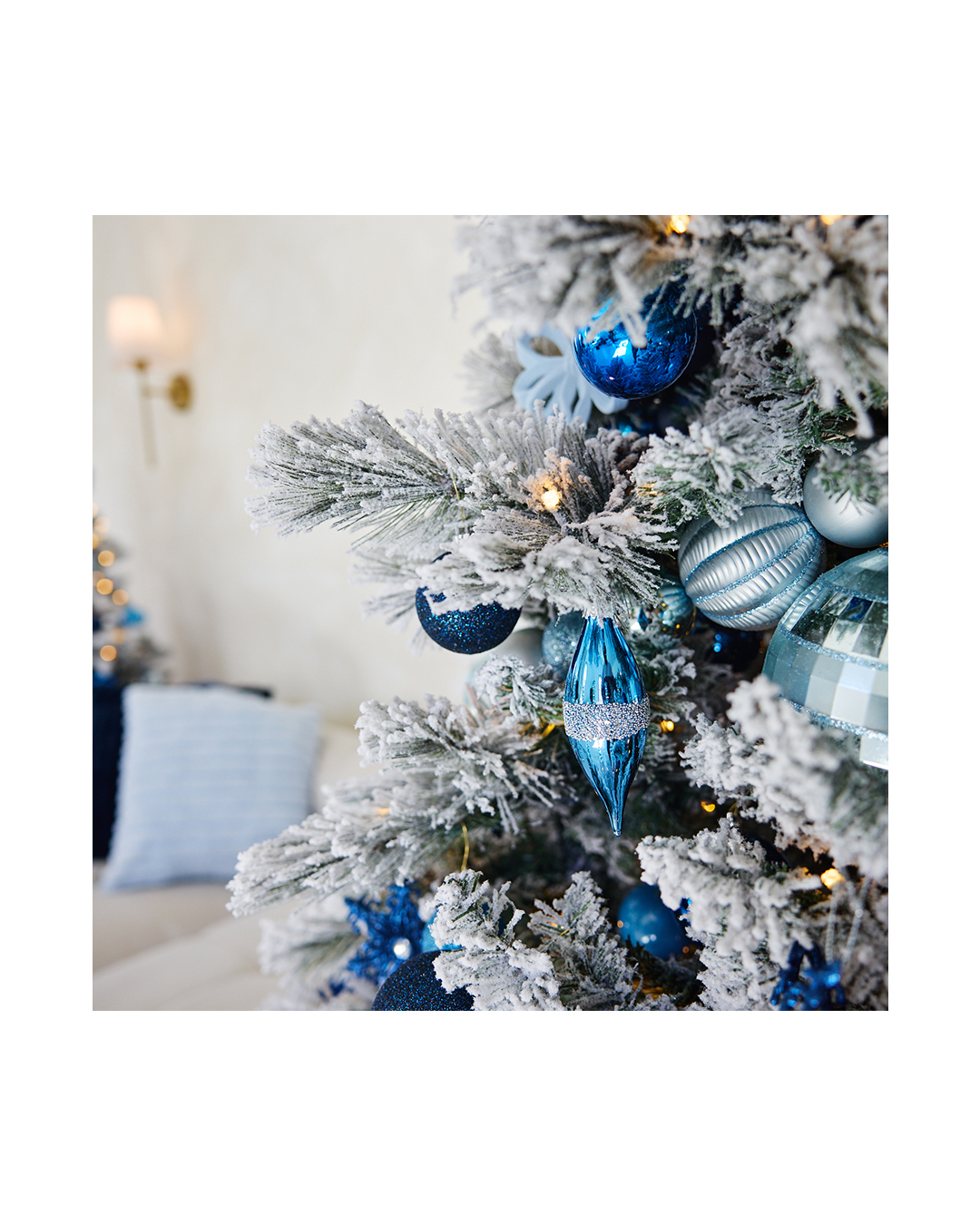 Blue Noël Christmas set in Studio A at Relic15 Studio